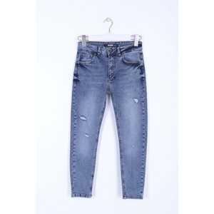 Pantalones Vaqueros Ajustados de Cintura Alta, Transpirables, Casuales, con Estampado, Corte Holgado, Talla XL - Product Image 1