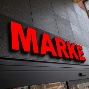 LC dấu hiệu tùy chỉnh ngoài trời thép không gỉ 3D chiếu sáng thư dẫn đăng ký cho cửa hàng cắt tóc - Product Image 2