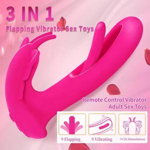 OEM G Spot Panty <b>Vibrator</b> Dildo for Women 9 Flapping 9 <b>Vibrating</b> Modes Wearable Female Sex Toys for Woman with Butterfly Design% - Product Image 5