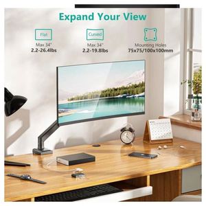 Soporte Ergonómico para Monitor con Ajuste para Mayor Productividad, Ángulo de Inclinación de 90 Grados para Pantallas de 32 Pulgadas, Nuevo y en Stock - Product Image 4