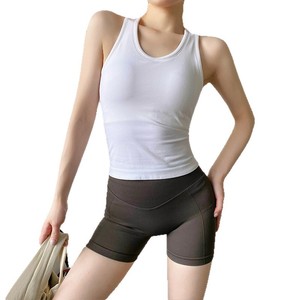 Top Deportivo a Rayas de Alta Sujeción con Tirantes Cruzados, Estilo de Marca Superior, para Mujer, con Sujetador Acolchado Incorporado, Resistente a Impactos, para Correr y Entrenamientos - Product Image 5