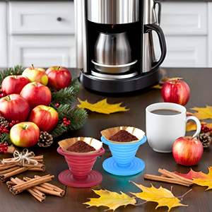 Sinh thái thân thiện có thể gập lại tái sử dụng <span class=keywords><strong>Silicone</strong></span> cà phê Lọc ráp Dripper cho Brew Maker - Product Image 4