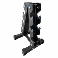 Support de stockage d'haltères en acier triangulaire multifonctionnel à trois couches et à six couches.