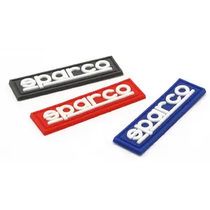 Hoge Kwaliteit Nieuwe Custom Design Reliëf Logo Siliconen Pvc 3d Zacht Rubber Patches Voor Kleding