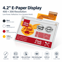 Module d'affichage électronique Kingtech OEM 4,2 pouces pour systèmes d'étiquettes de rayonnage électroniques 400x300 Écran SPI quadricolore