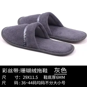 2024 nueva pareja logotipo personalizado lavable personalizado servicio al cliente Star Sheraton felpa Spa Hotel de lujo zapatillas - Product Image 5