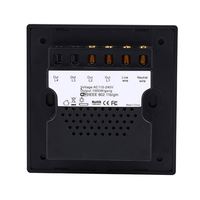 Interrupteur intelligent pour rideau en verre trempé de haute qualité 10A 240V avec Wi-Fi, compatible avec Google Assistant, Alexa et l'application Smart Life