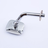 Ensemble de douche de bain à tête unique en plastique ABS carré de 4 pouces avec boîte emballée Accessoires de robinet de salle de bain
