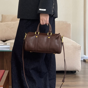 Genuine Leather High Quality Vintage Crossbody <b>Bag</b> for Women Light Luxury Stylish Boston <b>Bag</b> Handmade - Product Image 4