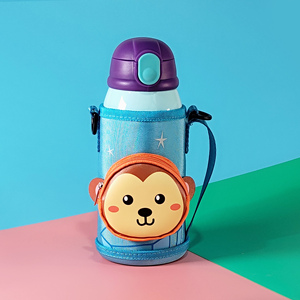 Monkey Monkey Đáng Yêu Giá Đựng Bình Nước Trẻ Em Giá Đỡ Bình Nước Bền Bằng Polyester Giá Đỡ Bình Sữa Trẻ Em Rảnh Tay - Product Image 1