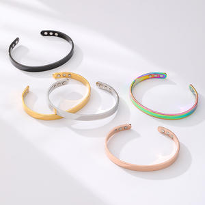 Sinh Học Đồ Trang Sức Từ Tính Tự Làm Cá Nhân Tùy Chỉnh Bangles Đồng Tinh Khiết Vòng Đeo Tay Từ Nhớ Bạn Vòng Đeo Tay Cho Femme Phụ Nữ - Product Image 3