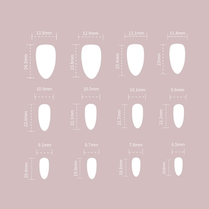 24 Uds. Uñas postizas brillantes de almendra ojo de gato, uñas usables brillantes, productos de uñas negras, arte de <span class=keywords><strong>manicura</strong></span>, cubierta completa, reutilización extraíble - Product Image 5