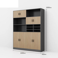 Meubles de bureau au design moderne, porte battante en bois, équipement de bureau, armoire de classement, rangement de dossiers