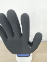 Gants de paume enduits de mousse de nitrile avec doublure en spandex en nylon de calibre 18 avec renforcement de purlicue pour les travaux de construction mécanique