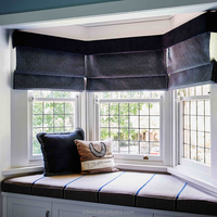 Ventanas modernas de aluminio abatibles y tipo bay window con mosquitera y diseño de barra georgiana
