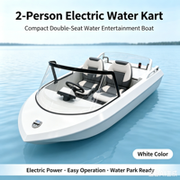 Bateau kart à propulsion jet pour deux passagers, coque en alliage aluminium-magnésium, vitesse max. 50 km/h, sport nautique viral, personnalisation OEM