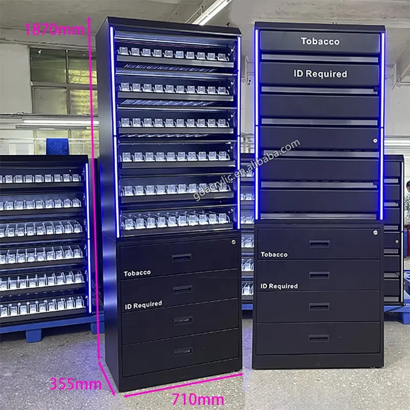 Satom prateleira de armazenamento de cigarros, superfície australiana, prateleira com estante para exibição de cigarros