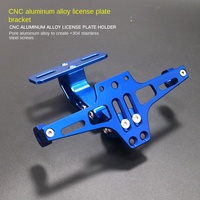 Support de plaque d'immatriculation pliable universel en alliage d'aluminium pour scooter électrique