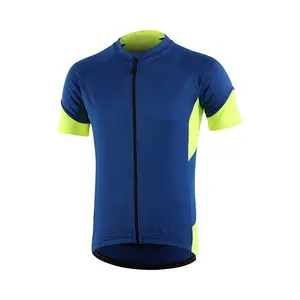Manufacturer Custom Sports Polyester Quick Dry Fit Bicycle Cycling Shirts Short Sleeve Full Zipper Biking Jersey