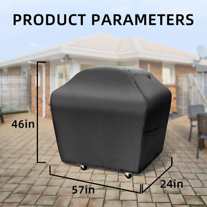 ที่คลุมเฟอร์นิเจอร์กลางแจ้งผ้าฝ้ายกันน้ำสำหรับลานบ้านและสวนโต๊ะย่างบาร์บีคิวพร้อมที่ป้องกันฝุ่นฝน - Product Image 2