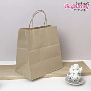ถุงกระดาษคราฟท์สีน้ำตาล3XL เป็นมิตรกับสิ่งแวดล้อมมีหูหิ้วขนาด23x15x25ซม. 20/40FT มาตรฐานประเทศไทยมี0204030ซับในด้านล่างสำหรับ - Product Image 4