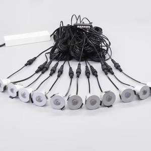 ชุดไฟดาวน์ไลท์ LED ขนาดเล็ก 3W 12V ปรับความสว่างได้ พร้อมรีโมทคอนโทรล สำหรับติดตั้งใต้ตู้ ไฟดาวน์ไลท์ ไฟสปอตไลท์ - Product Image 1