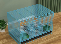 Nouvelle cage carrée en plastique pour l'intérieur, pour cailles, lapins, poussins, petits animaux de compagnie, volailles