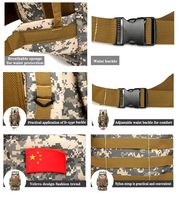 Équipement tactique Sac de sport à bandoulière étanche pour l'extérieur Sac à dos Molle Escalade Randonnée Chasse Trekking Camping Sac à dos tactique