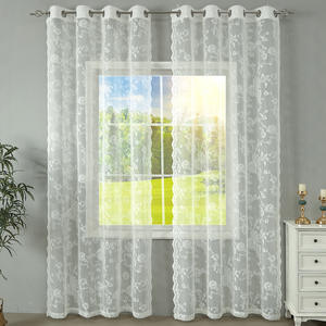 <span class=keywords><strong>Tende</strong></span> Decorative in stile romantico <span class=keywords><strong>e</strong></span> tradizionale in <span class=keywords><strong>pizzo</strong></span> floreale Vintage - Product Image 2