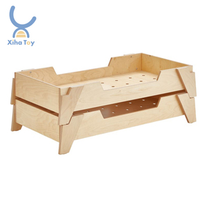 Camas duraderas para niños pequeños para niños Montessori Cuna de madera para dormir Apilable Nursery & Daycare Nap Time Furniture - Product Image 2