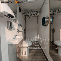 Toilette de WC portable de luxe au design chinois avec douche à rail pour événements et camp Vente directe de Chine