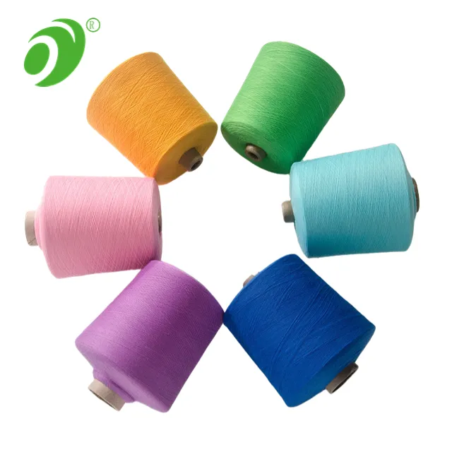 Fournisseurs de fils de polyester filés 30 1 pour le tricotage de fils filés à l'anneau pour chaussettes