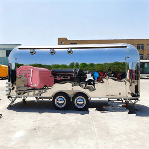 Outdoor Stainless Steel Aluminum Square Shape Multifunctional Candy Ice Cream Truck Mobile Food Trailer Hot Dog <b>Stand</b> Concession - Product Image 3