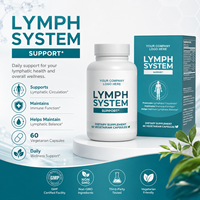 Capsules détox personnalisées pour le système lymphatique, soutien immunitaire et thyroïdien, complément à base de plantes pour adultes - Fabrication sous marque privée, 60 unités