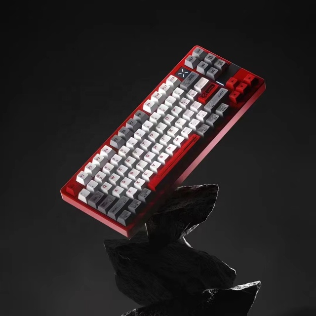 OEM Gasket PBT Keycaps Custom Logo Full CNC Aluminum 83 Keys Full RGB Mechanical Keyboard
