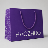 Sac shopping en papier de luxe avec logo personnalisé, design de poignée en ficelle personnalisée, sac fourre-tout en papier écologique pour boutique de cosmétiques
