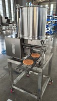 Machine automatique commerciale de formage de galettes en acier inoxydable 304 haute efficacité pour cuisine centralisée et chaîne de restauration rapide CXJ100
