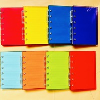Carnet en acrylique couleur unie translucide, best-seller TikTok transfrontalier, bloc-notes A7/A5 exquis à feuilles mobiles avec fermeture à pression, créatif