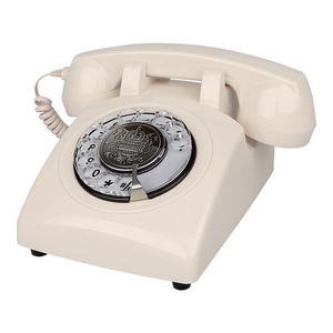 Téléphone antique américain, version rotative, téléphone rétro classique, sonnerie mécanique en cuivre, téléphone <span class=keywords><strong>fixe</strong></span> à cordon - Product Image 3