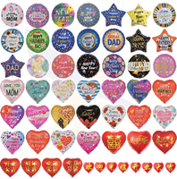 Vente en gros de boules de ballons en aluminium de 18 pouces Décor de fête en vrac pour Noël Saint Valentin Événements de Pâques Commande minimum 50pc