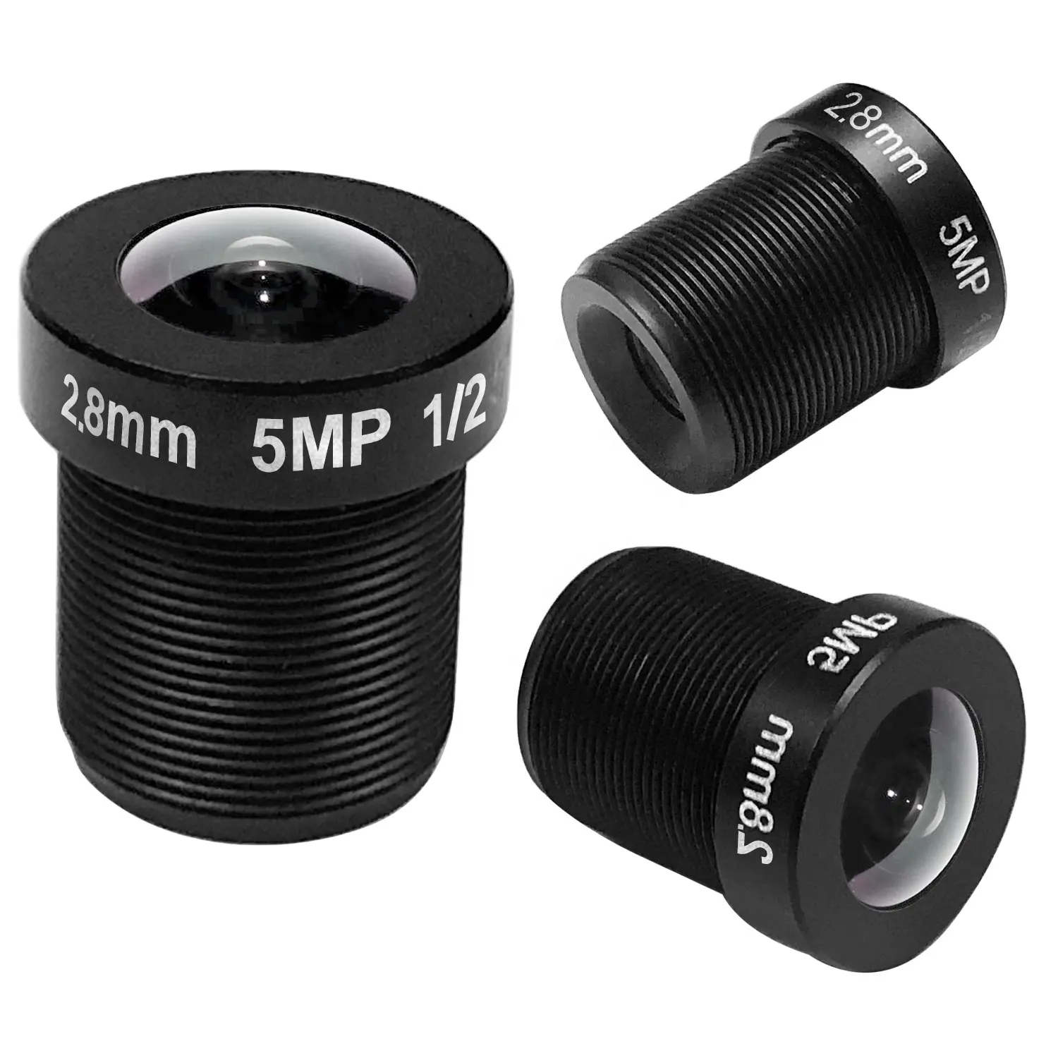 Camera Lens CCTV HD 5MP Fisheye 12mm M12 180 Degree Wide Viewing Angle F2.0 1/2.5" For Surveillance Security Cameras
