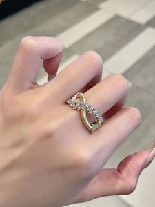 Xinfly K18YG 1.07ct Lab Grown Diamond <b>Ring</b> Yellow Gold Brushed <b>Cross</b> Style Fashionable Jewelry - Product Image 4