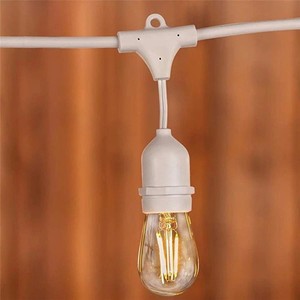 E27 Outdoor <b>String</b> Lights IP65 Waterproof PVC Wire Extension Cord For <b>Garden</b> Patio Lighting - Product Image 3
