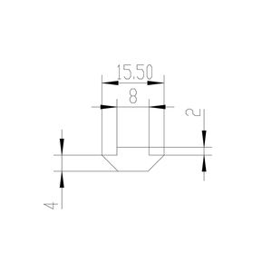 Matériau de l'écrou à rainure en <span class=keywords><strong>T</strong></span> Profil en forme de <span class=keywords><strong>T</strong></span> Fente OB30 Profil en aluminium à rainure <span class=keywords><strong>8</strong></span> <span class=keywords><strong>T</strong></span> Profil auxiliaire #9116 - Product Image 5