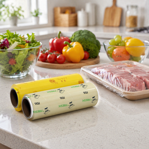<span class=keywords><strong>Film</strong></span> alimentaire en PVC de qualité alimentaire avec design anti-buée, garde les produits au frais sans accumulation de gouttelettes d'eau à l'intérieur des réfrigérateurs - Product Image 3