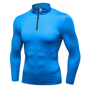 Chemises de sport pour l'automne et l'hiver, idéales pour la course à pied et l'entraînement. Manches longues, <span class=keywords><strong>col</strong></span> montant, séchage rapide - Product Image 4