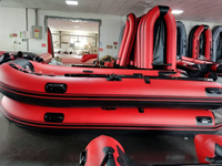 Bateau pneumatique Joymax ZM380 3,8 m en Hypalon/PVC avec 3+1 chambres, 20 CV, pour le surf, capacité 8 personnes, 78 kg