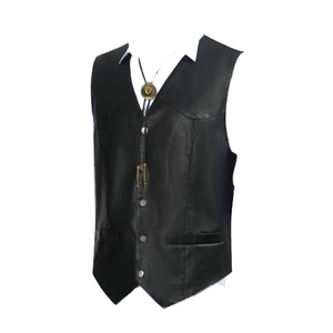 Blouson d'hiver en cuir et toile coupe-vent vintage pour motard, homme et femme, long ou court, avec poches zippées, pour la conduite et les loisirs en extérieur - Product Image 1