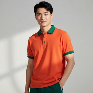 <span class=keywords><strong>Polo</strong></span> de <span class=keywords><strong>Hombre</strong></span> con Rayas <span class=keywords><strong>Verde</strong></span> Marino, Mezcla de Algodón, Manga Corta, Bloques de Color, Casual, Transpirable, Cómodo, con Logotipo Personalizado - Product Image 6