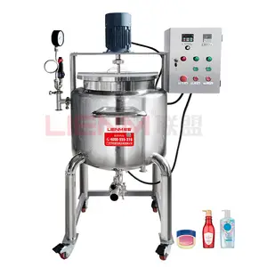 LIENM Automatic Liquid Detergent Shampoo Mixer With Steam Heating Function 60L Liquid Soap Mixing Machine